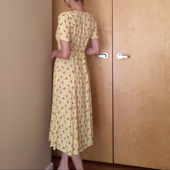Reformation yellow floral midi dress - Picture 2 of 5